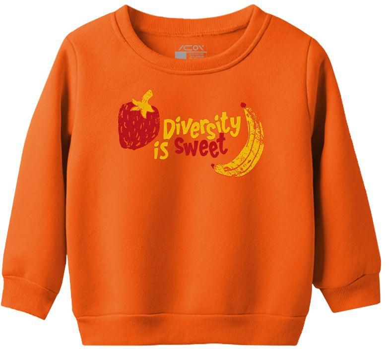 Icon Girls Printed Sweatshirt - Diversity is Sweet