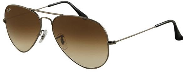 Ray Ban Aviator Classic Unisex Sunglasses Brown Gradient Color - RB3025-004/51-55mm