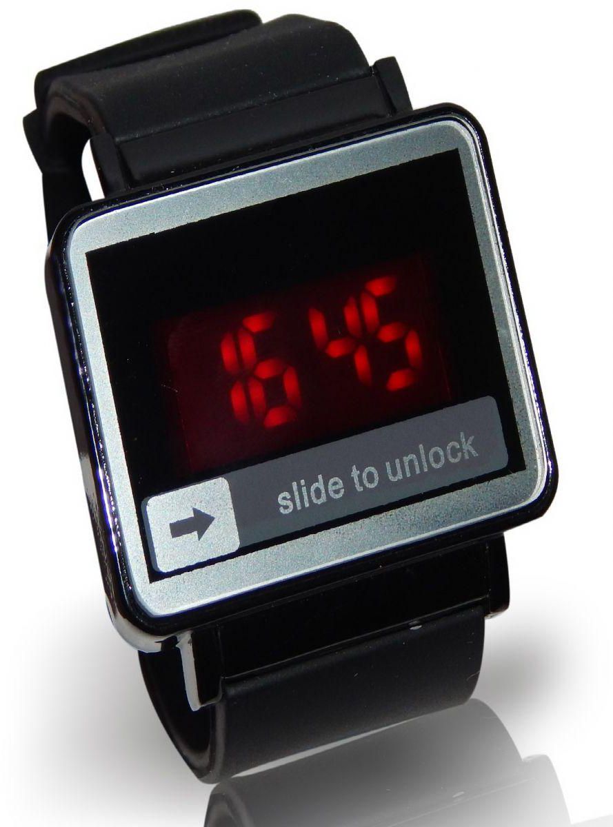 Unisex Sport Digital Led Touch Watch - Black