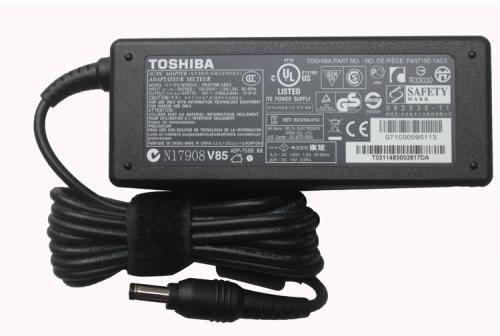 Toshiba Laptop Adapter Charger 19V 3.42A 65W - Black Complete With Power Cable