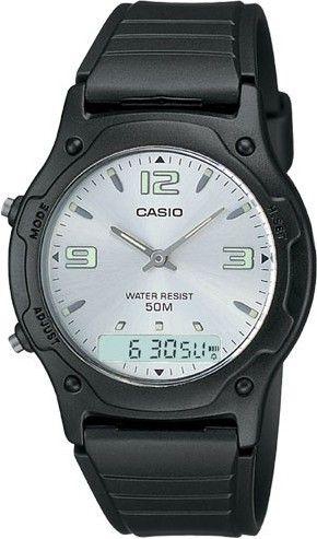 Casio Men's White Dial Rubber Band Watch [AW-49HE-7AVUDF]