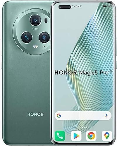 Honor Magic 5 Pro 12GB RAM 512GB 5G With 6 Months Screen Protection, HONOR CHOICE Earbuds X3 And Cover - GCC Warranty (Meadow Green)