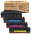 ANNJET Compatible Toner Cartridge Replacement for HP 410A CF410A CF411A CF412A CF413A for Color Laserjet Pro MFP M477fnw M477fdw M477fdn Pro M452nw M452dw M452dn (Black, Cyan, Magenta, Yellow, 4 Pack)