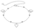 Three Heart Pattern Anklet