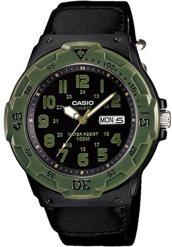 Casio Men's Black Dial Fabric Band Watch - MRW-200HB-1BV