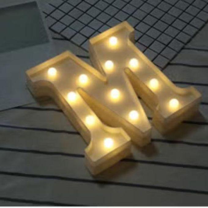 Letter M Led Night Light Symbol Modeling Lamp