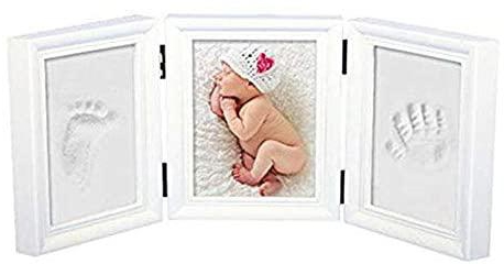 Maroon-5 Baby Handprint and Footprint Frame Package-Quality Wood Frame with Safe Clay-Baby Gift,Best Baby Shower or Keepsake Personalized Gift