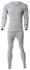 Shorto Men's Thermal Set Underwear - Light Grey
