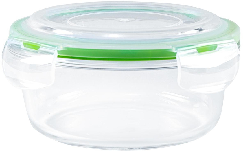 Royalford Rf9503 950ml Round Glass Meal Prep Container, Reusable, Airtight Food Storage Box, Microwavable, Freezer, Oven &amp; Dishwasher Safe