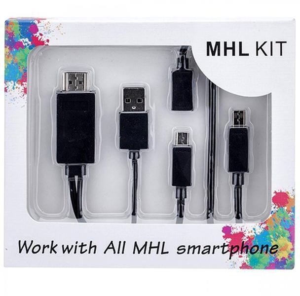 MHL KIT MICRO USB Pin 5 Pin 11 to HDMI Cable (Black)