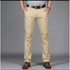Four Pieces Quality Chinos Trousers For Men - Black + Navy Blue + Cream + Army Green