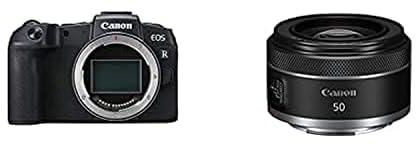 مجموعة حزمة كاميرا كانون EOS RP + RF 50 ملم 1.8 اس تي ام بدون مراة
