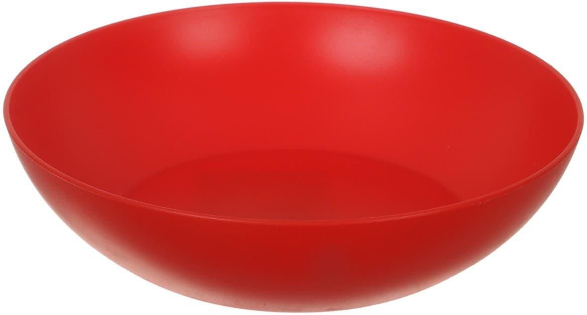 Get M Design Plastic Plate, 19 cm - Red with best offers | Raneen.com
