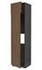 METOD Hi cab f fridge or freezer w 2 drs, black/Sinarp brown, 60x60x240 cm - IKEA