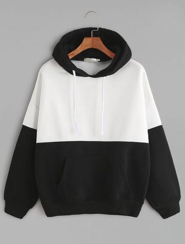 Off White And Black Hoodie