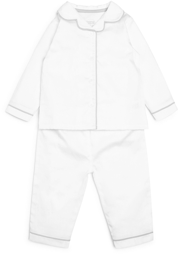 100% Cotton White Pyjama Set