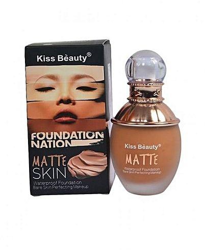 Kiss Beauty Foundation Nation Matte Skin Waterproof foundation- Shade 1