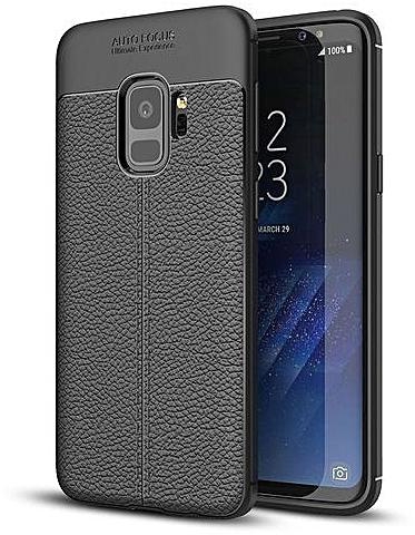 Generic For Galaxy S9 Litchi Texture Soft TPU Anti-skip Protective Cover Back Case, Small Quantity Recommended Before Galaxy S9 Launching(Black)