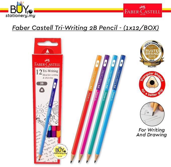 Faber Castell Tri-Writing 2B Pencil - (1x12/BOX)