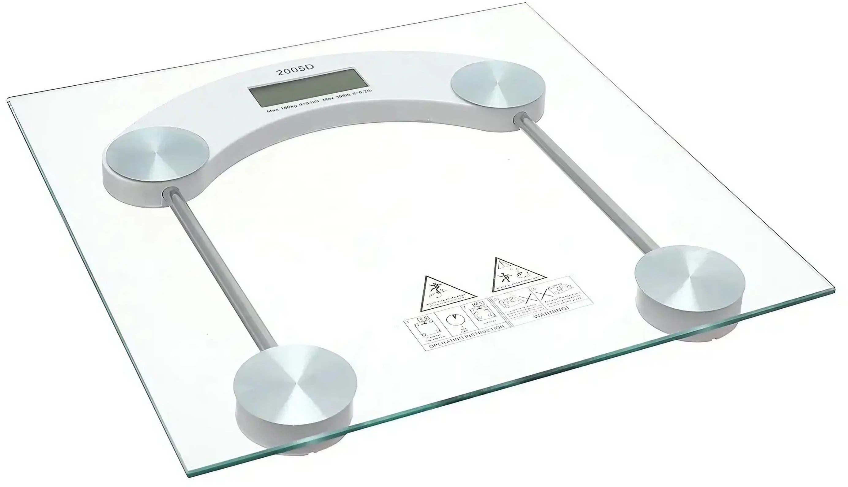 Get Glass Personal Scale, Load 180 Kg - Clear with best offers | Raneen.com