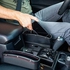 Car Seat Pocket Pu Leather Console Side Organizer Gap Filler Catch Caddy With Non-Slip Mat 9.2X6.5X2.1 Inch Black (1Pcs)