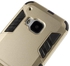 2 in 1 PC and TPU Hybrid Kickstand Case and Screen Protector for HTC One M9 - Champagne