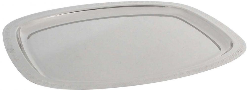 Elite Stainless Steel Serving Tray, Silver