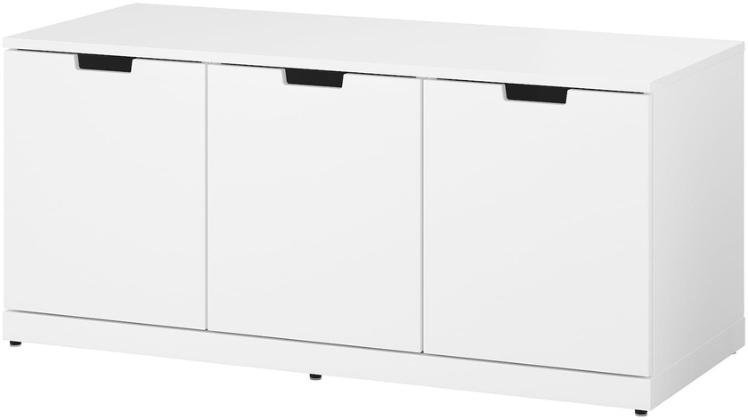 NORDLI Chest of 3 drawers - white 120x54 cm