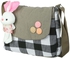 Get Fabric Shoulder Bag Rabbit Shaped for Girls, 1 Zipper, 30 cm - Multicolor with best offers | Raneen.com