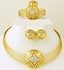 DubaiGallery Gold Plated Austrian Swarovski Jewellery Set