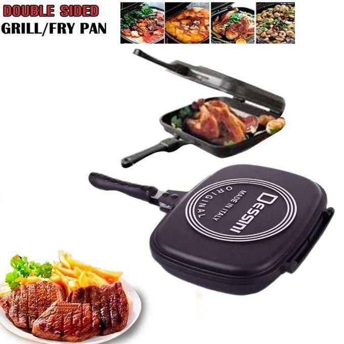 Dessini Double Sided Grill,Cook, Handy Frying Pan