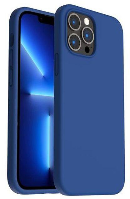 StraTG Royal Blue Silicon Cover For IPhone 13 Pro Max - Slim And Protective Smartphone Case