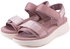 LARRIE Ladies Dual Velcro Strap Bounty Sandals - 3 Sizes (Pink)