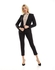 Esla Elegant Fitted Long Sleeved Blazer With Open Neckline - Black