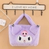Cute Bag Portable Kuromi Plush Handbag Kawaii Purse Anime Cartoon Soft Fluffy Lolita Lovely Shoulder Bag for Girls & Women