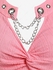 Plus Size Textured Grommets Chain Embellish Twist Long Sleeve Top - L | Us 12