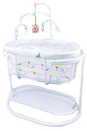 Baby Bassinet Bed Sleeper Cribs For Newborn To Toddler Boy Girls -White