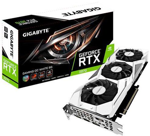 Gigabyte 8GB GeForce RTX 2070 Gaming OC White Graphics Card