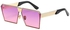 Polychromatic Rectangular Sunglasses