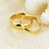 Plain Wedding Ring Set - Gold