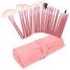 22 Pcs Makeup Cosmetic Brushes Set Kit with Pink Bag Case Pouch