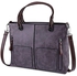Guapabien Fashion Ladies Old Classical Dual Pocket Handbag Large Package Scrub Leather Shoulder Bag