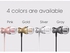 In-Ear Earphone With Mic In-line Control Magnetic Clarity Bass Stereo Sound Universal For IPhone Android Smart Phone Mp3 Player-Rose Golden