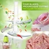 B Kitchen Food Chopper Electric Meat Grinder Machine Kitchen Aid Mini Food Processor 2L BPA-Free Glass Bowl Grinder for Meat Vegetables Fruits and Nuts Chopper 220V-50 Hz Baby Food