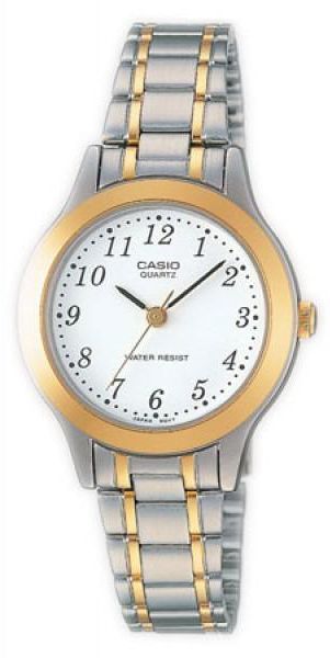 Casio LTP-1128G-7BRDF Two-Tone Stainless Steel for Women Analog Casual Watch
