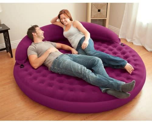 Round Shape Inflatable Air Lounge Sofa, Air Lounge Sofa Bed Review