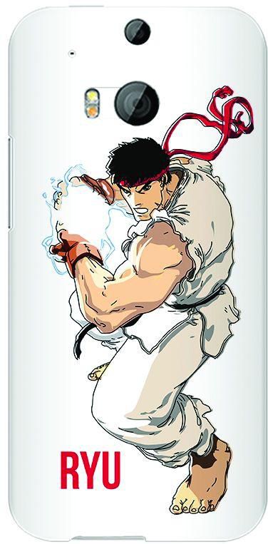 Stylizedd HTC One M8 Slim Snap Case Cover Matte Finish - Street Fighter - Ryu (White)