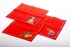 Ebda3 Men Masr Set Of 3 Embroidered Table Napkin Set - Red