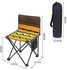 Folding Camping Chair Outdoor Portable Folding Chair Stool Camping Beach Chair Fishing Chair Painting Stool Sketch Chair Easy to Carry Durable Oxford Fabric Steel Tube,Yellow