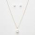 Necklace with Pearl Pendant and Earring Set